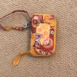 Vera Bradley Wristlet in Bali Gold